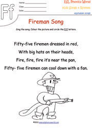 letter-f-song-worksheet